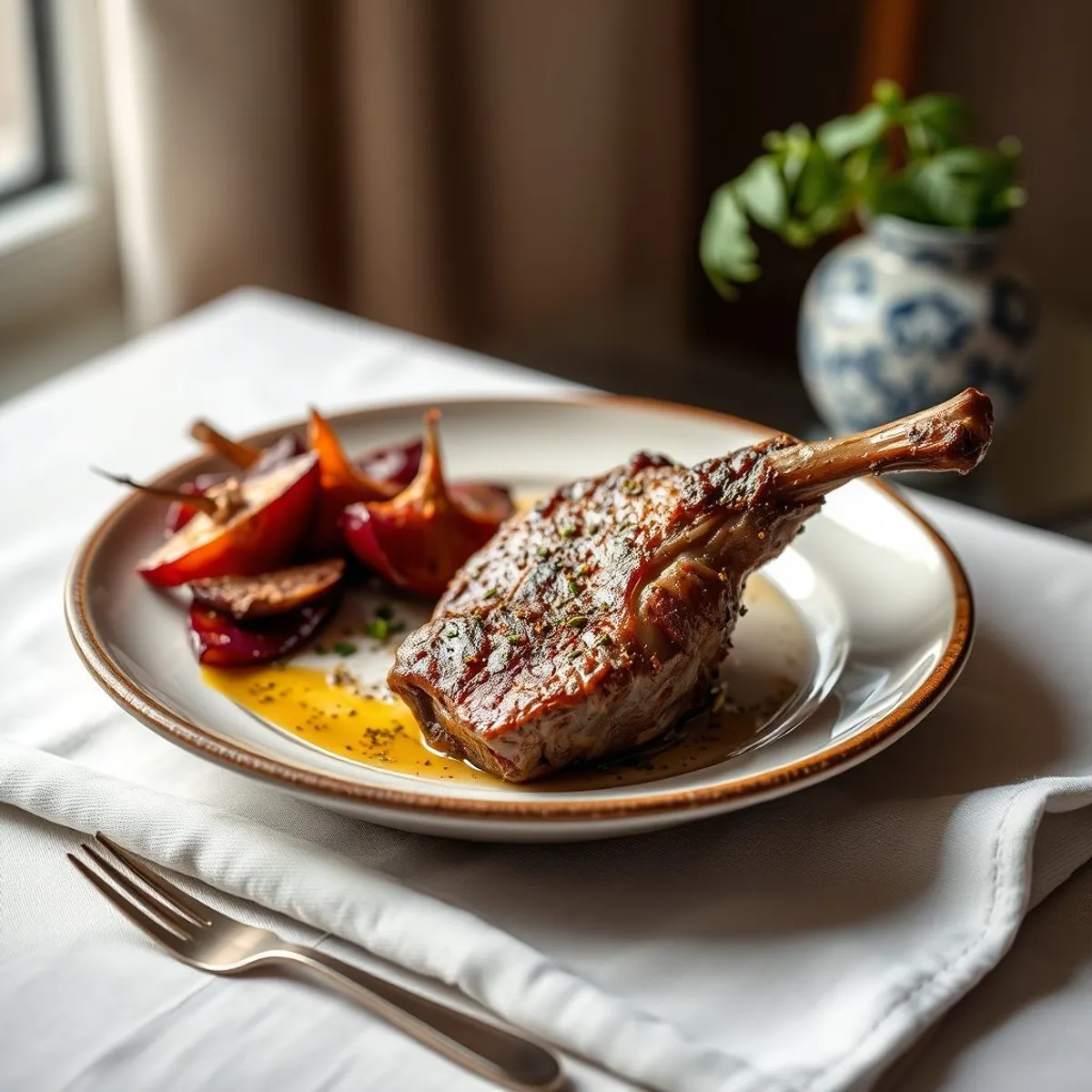 AI-generated photo Cumin grilled lamb. AI-generated photo.