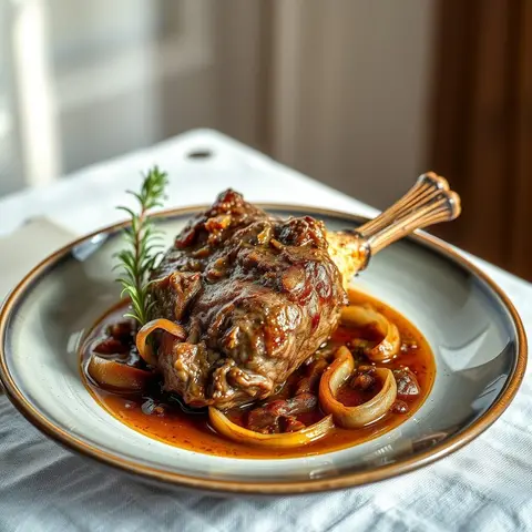 Khorovats lamb. AI-generated photo.
