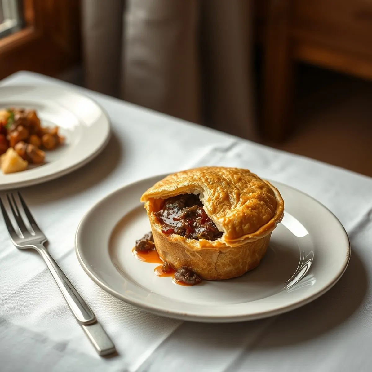 AI-generated photo Meat pie. AI-generated photo.