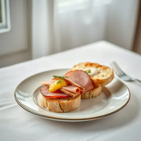 Ham cutter. AI-generated photo.