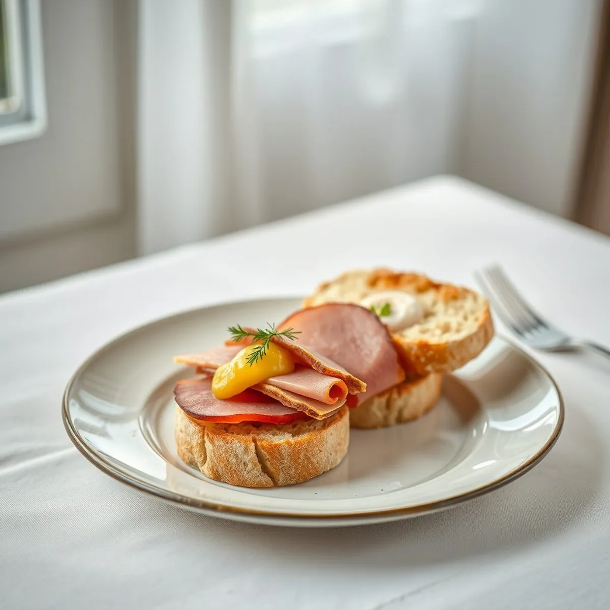 AI-generated photo Ham cutter. AI-generated photo.