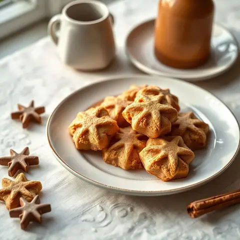 Speculoos cookies. AI-generated photo.