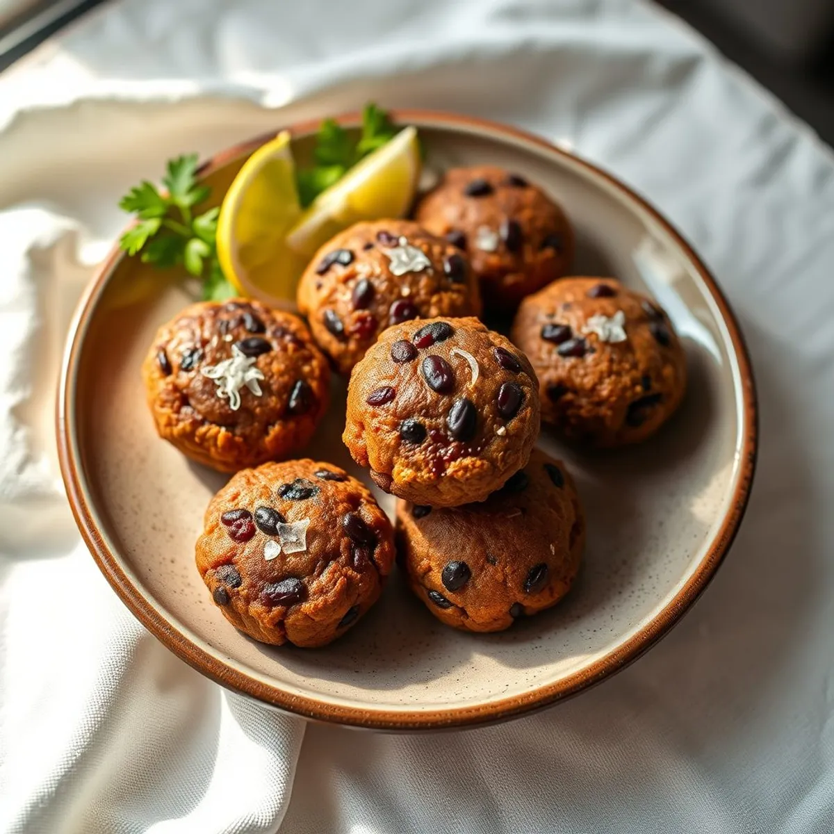 AI-generated photo Bean fritters. AI-generated photo.