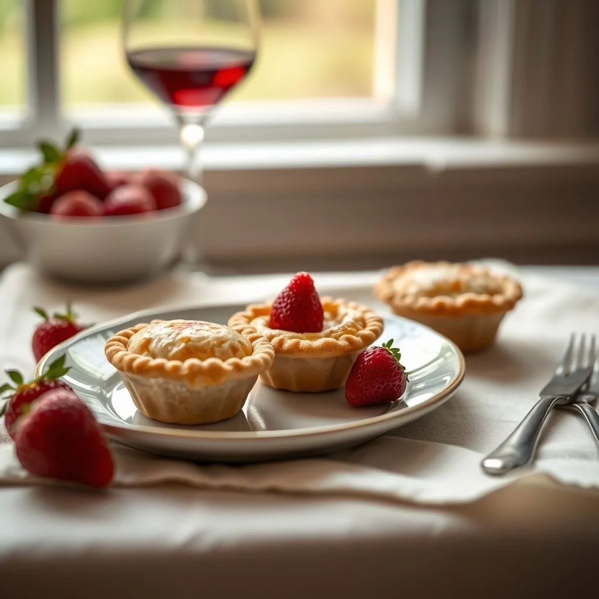 AI-generated photo Berry hand pies. AI-generated photo.