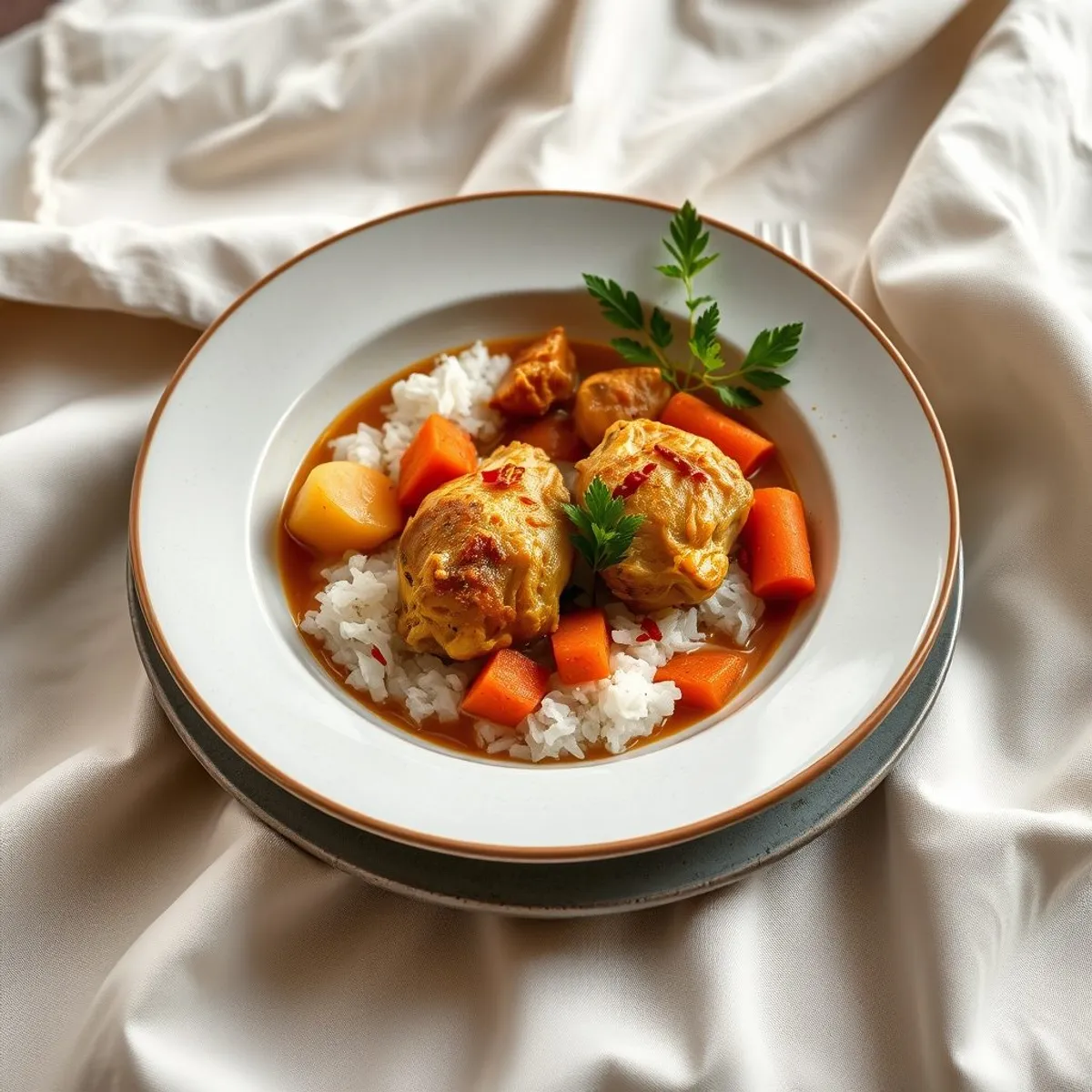 AI-generated photo Paprika chicken pot. AI-generated photo.