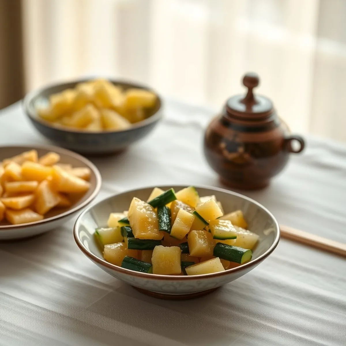 AI-generated photo Pineapple pickle. AI-generated photo.