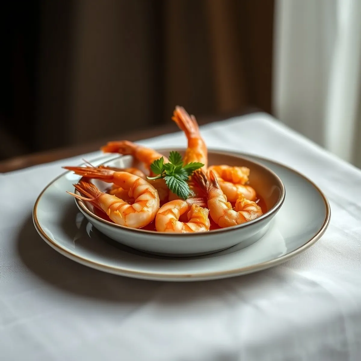 AI-generated photo Shrimp sambal. AI-generated photo.