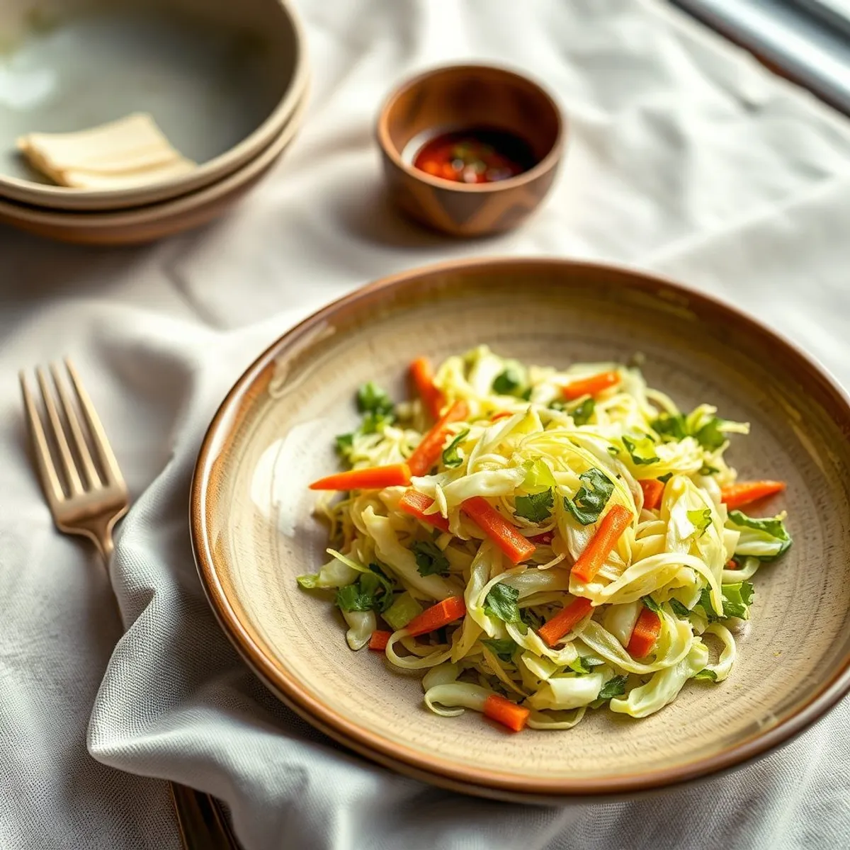AI-generated photo Cabbage salad. AI-generated photo.