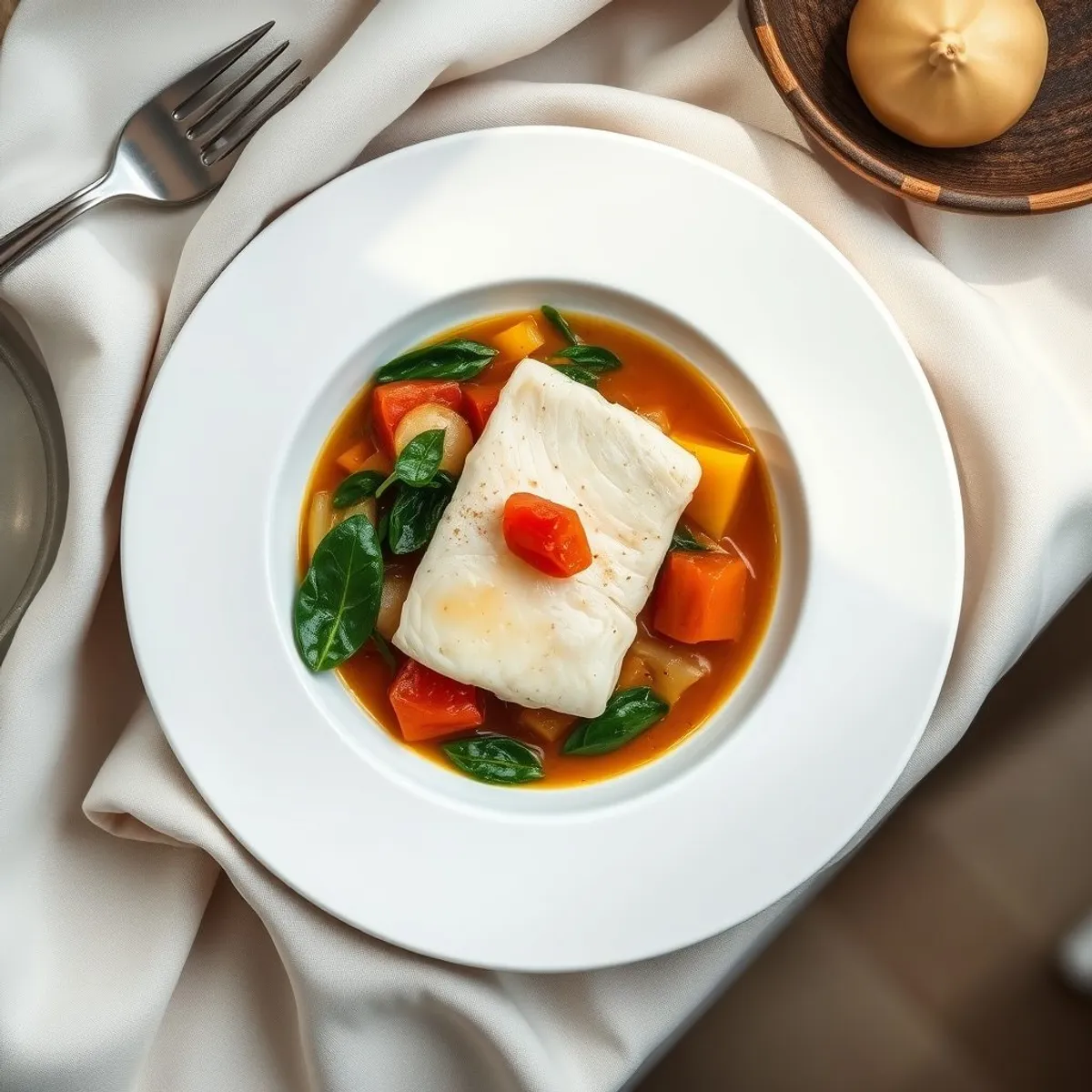 AI-generated photo Lake fish stew. AI-generated photo.