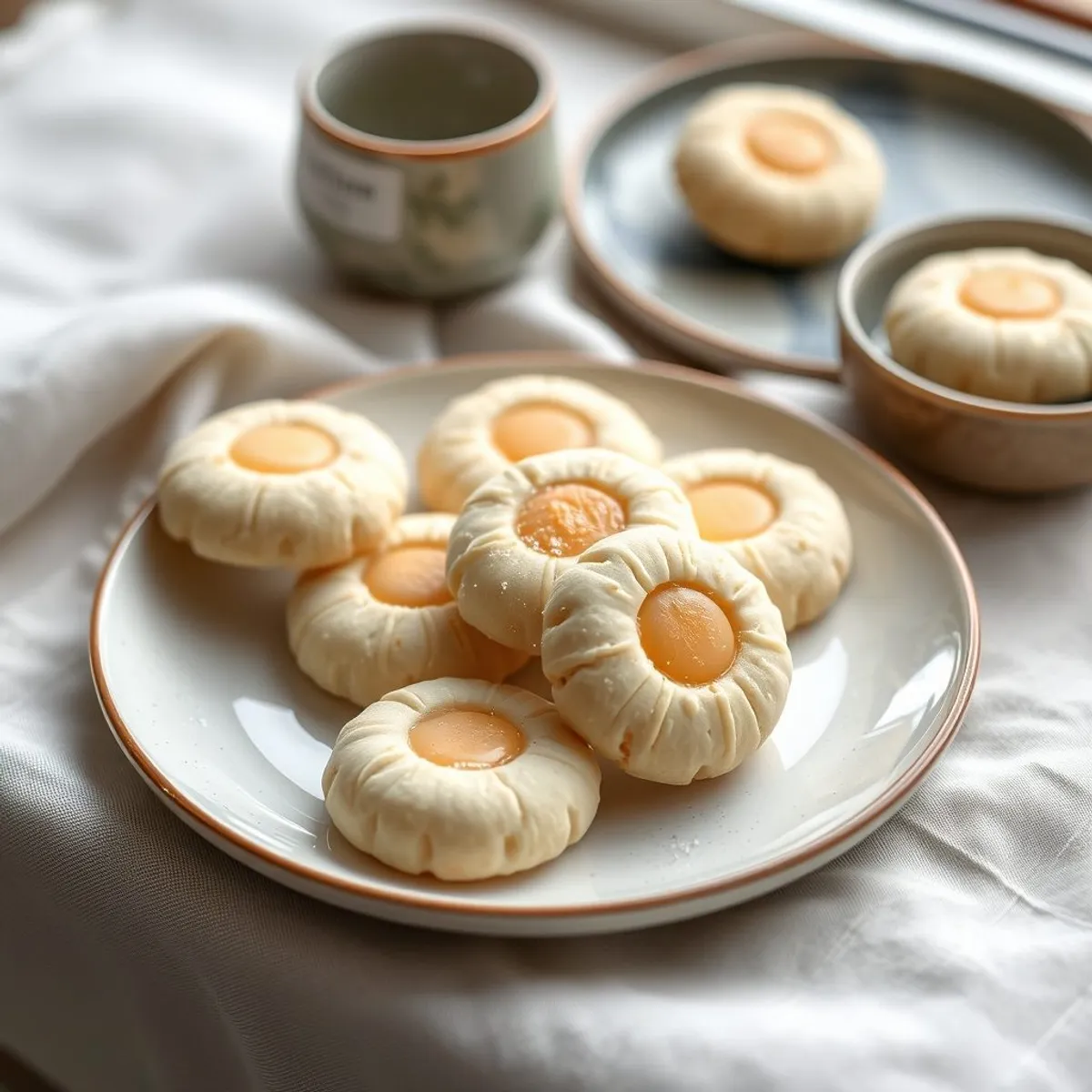 AI-generated photo Butter sugar cookies. AI-generated photo.
