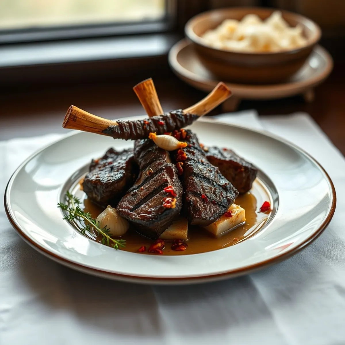 AI-generated photo Grilled beef. AI-generated photo.