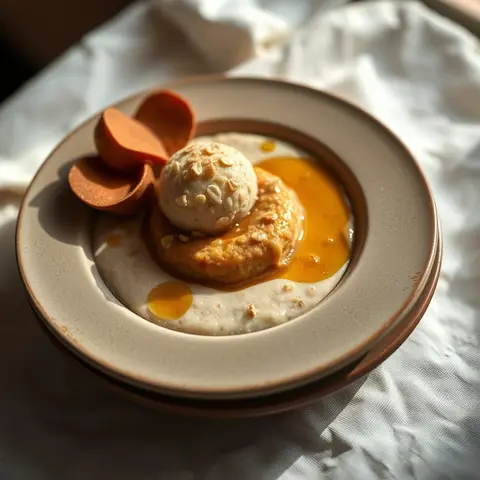 Peanut porridge. AI-generated photo.