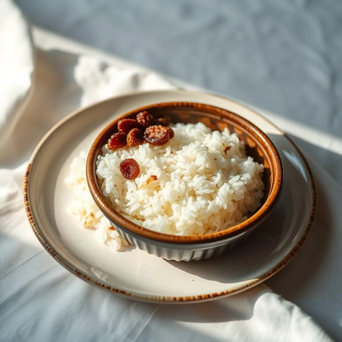 AI-generated photo Coconut rice. AI-generated photo.