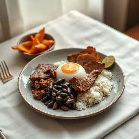 Bandeja paisa. AI-generated photo.