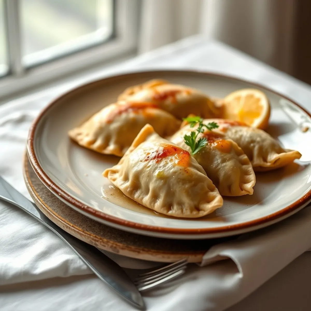 AI-generated photo Potato empanadas. AI-generated photo.