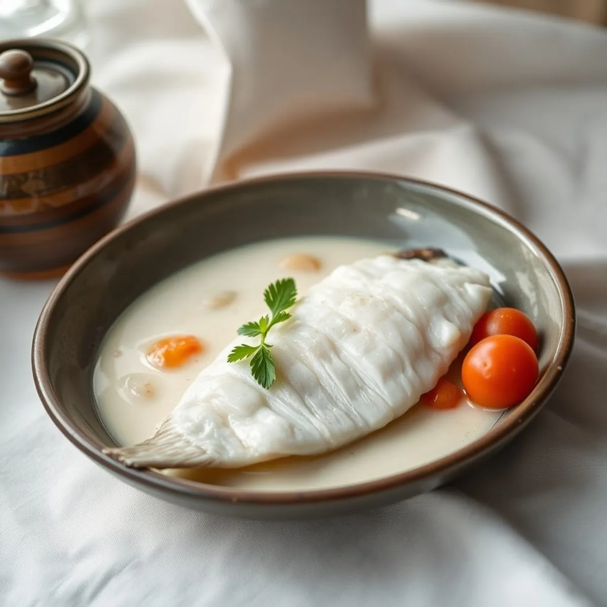 AI-generated photo Coconut fish. AI-generated photo.