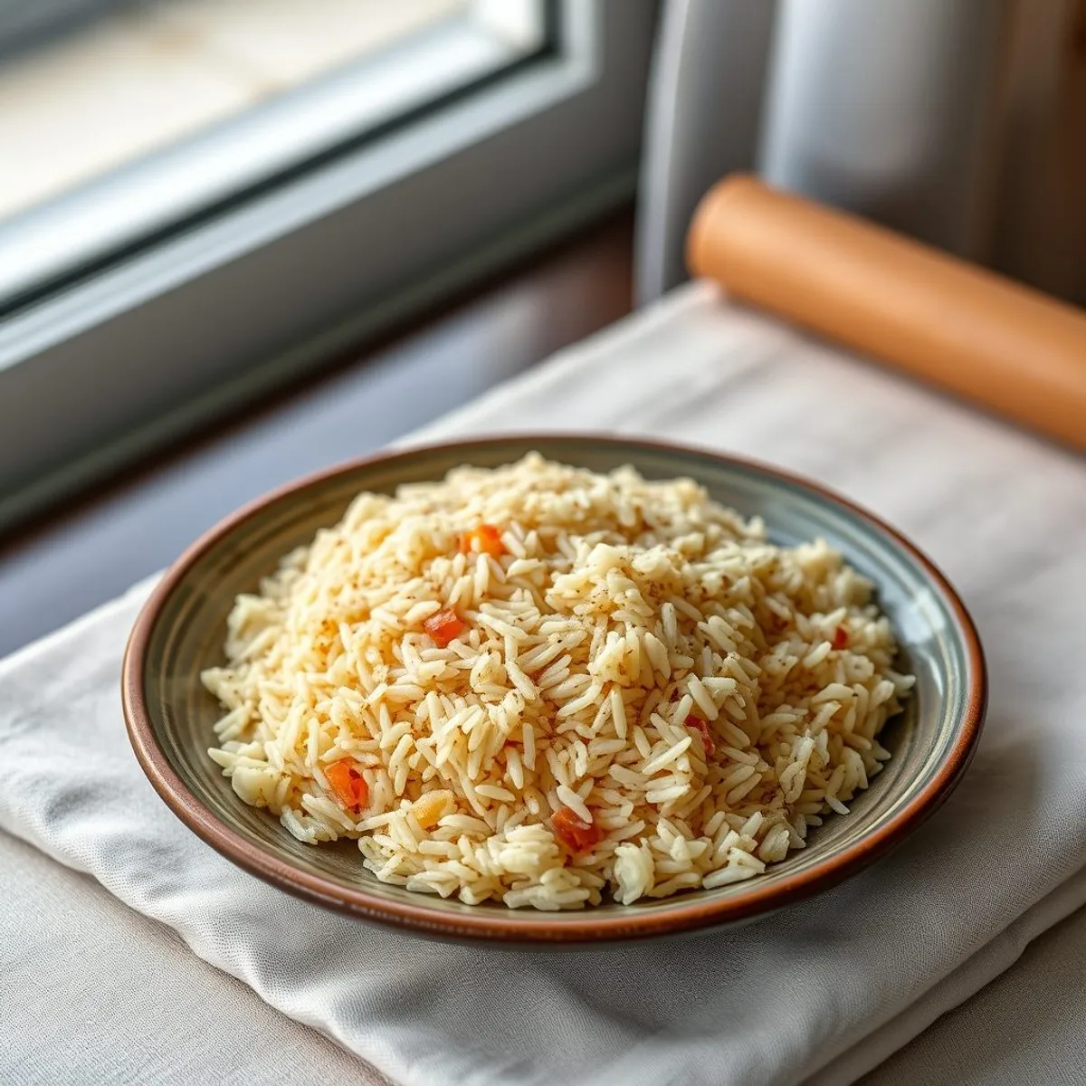 AI-generated photo Spiced rice pilao. AI-generated photo.