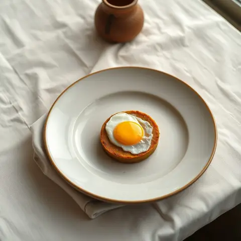 Plantain breakfast. AI-generated photo.
