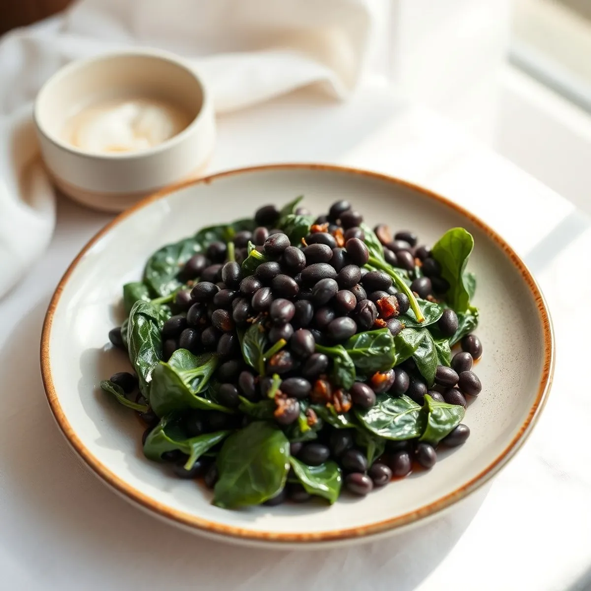 AI-generated photo Black-eyed beans. AI-generated photo.