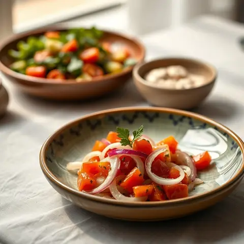 Basal salata. AI-generated photo.
