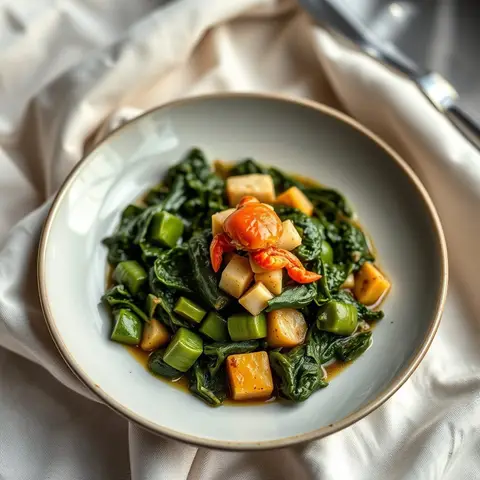 Callaloo. AI-generated photo.