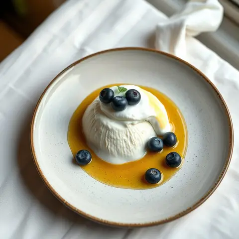 Kama yogurt. AI-generated photo.