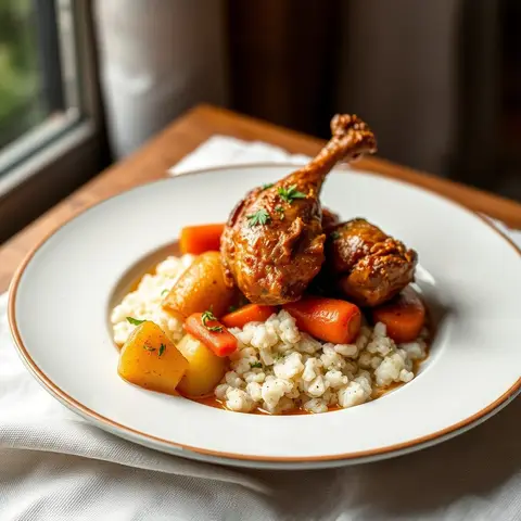 Paprika chicken. AI-generated photo.