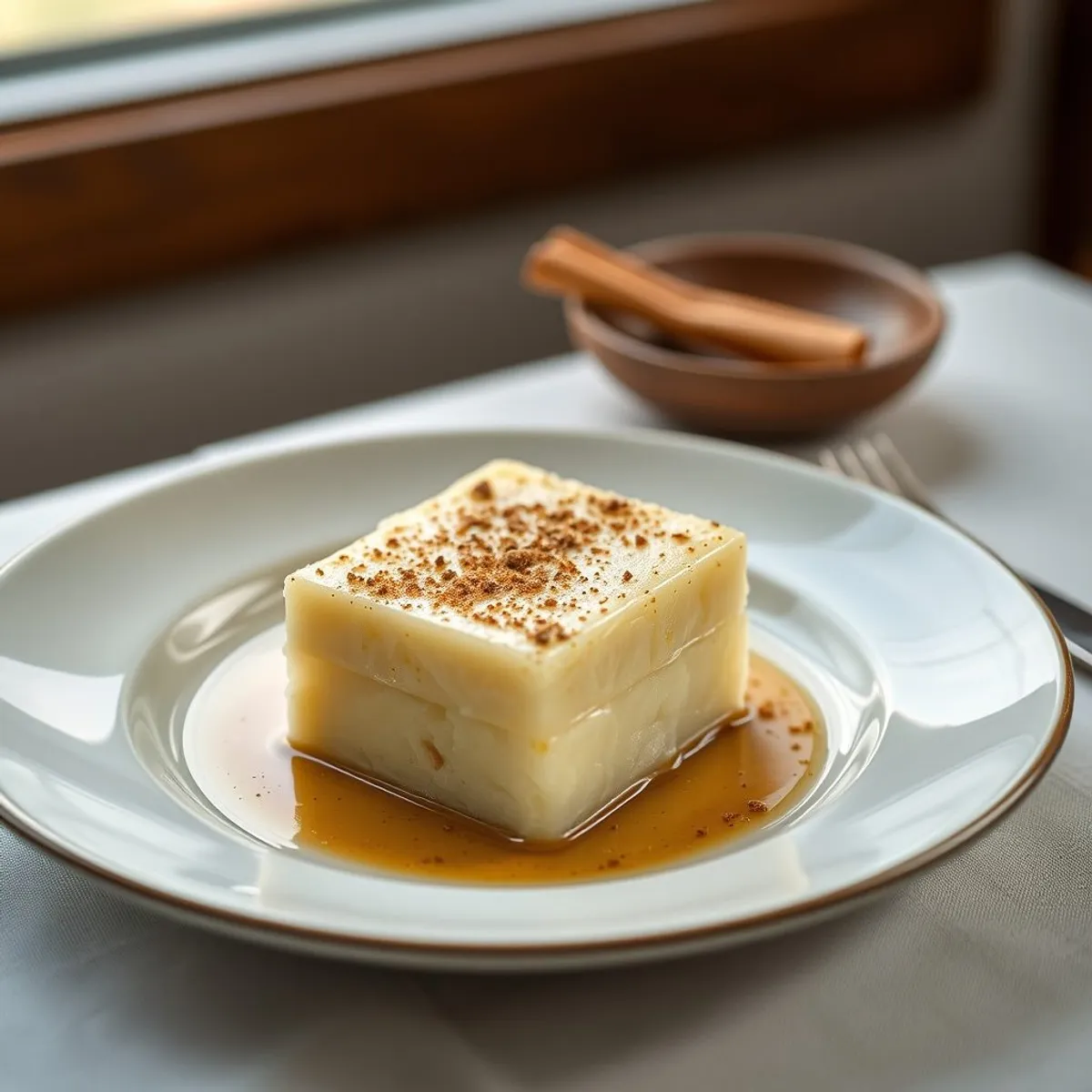 AI-generated photo Cassava cake. AI-generated photo.