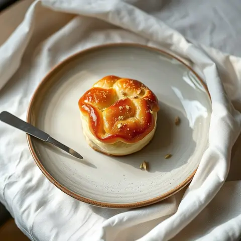 Cardamom pulla. AI-generated photo.
