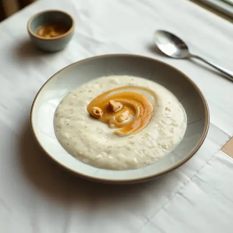 Peanut porridge. AI-generated photo.