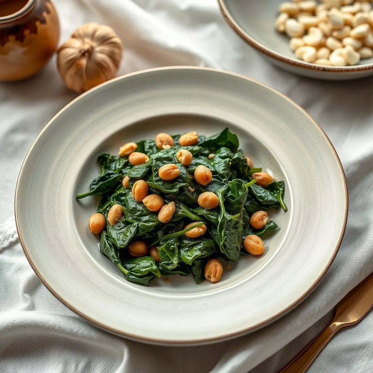 AI-generated photo Spinach pkhali. AI-generated photo.