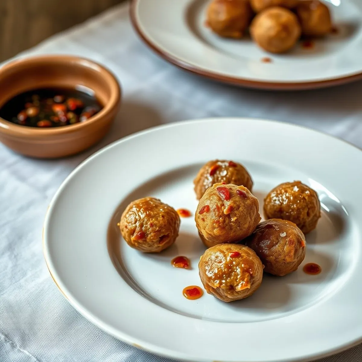 AI-generated photo Tamarind balls. AI-generated photo.