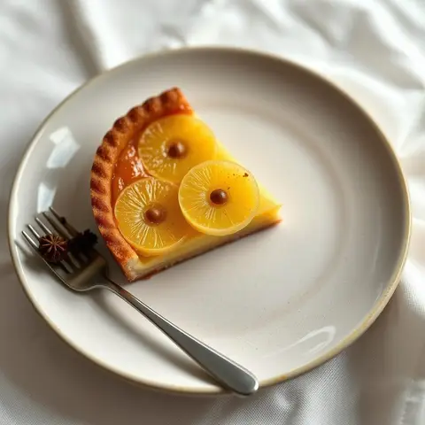Pine tart. AI-generated photo.