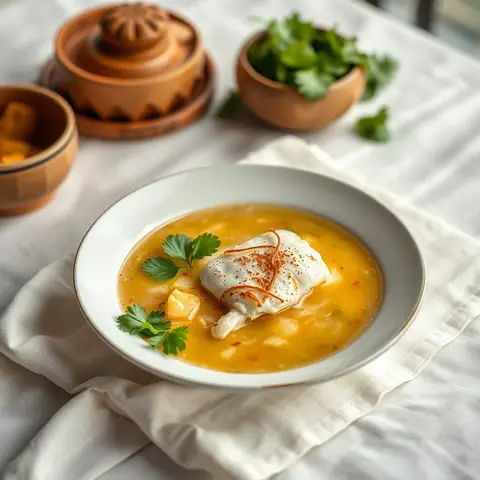 Sopa de caracol. AI-generated photo.