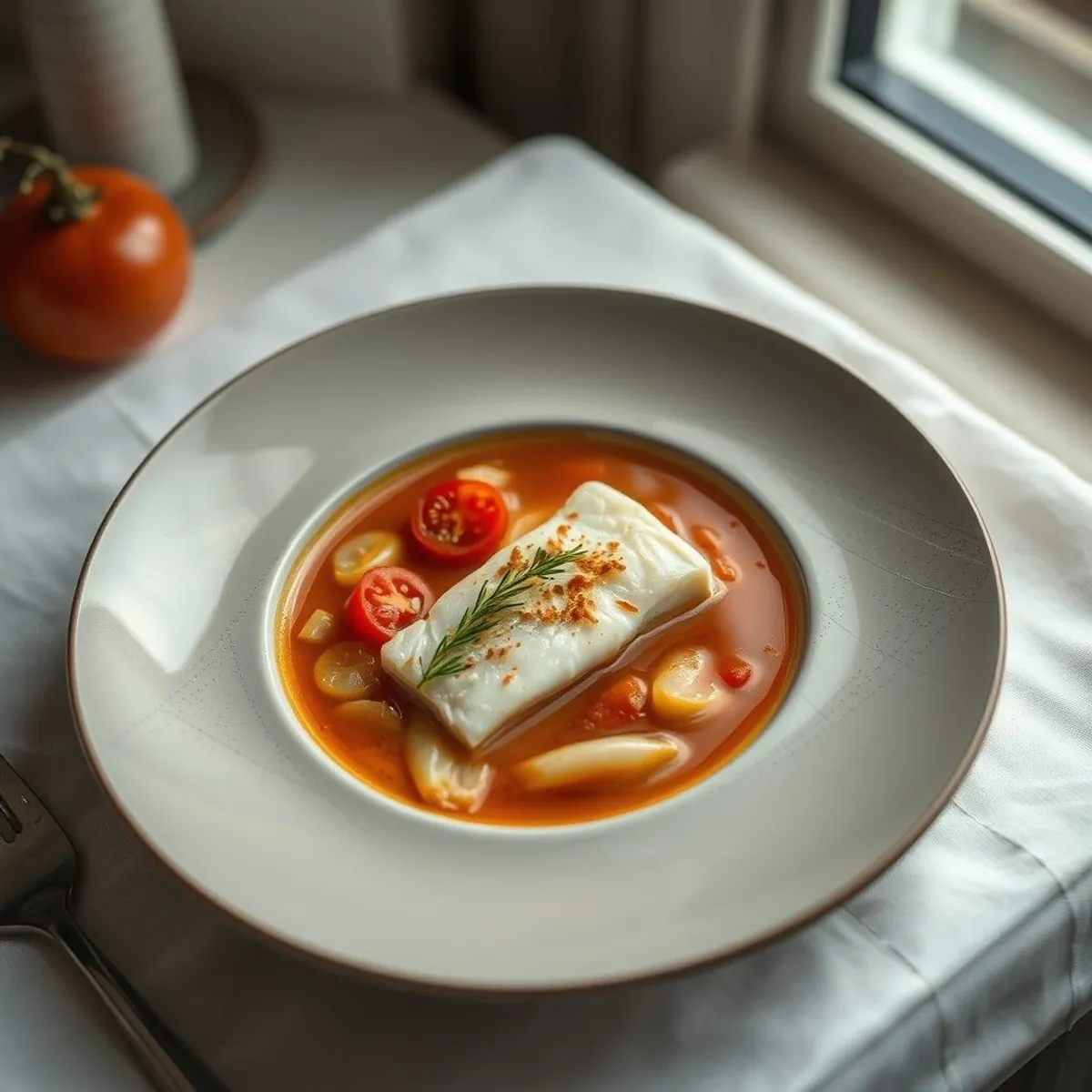 AI-generated photo Fisherman's soup. AI-generated photo.