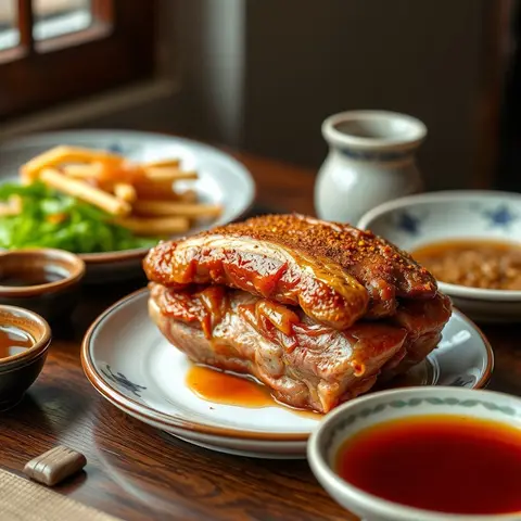 Peking duck. AI-generated photo.