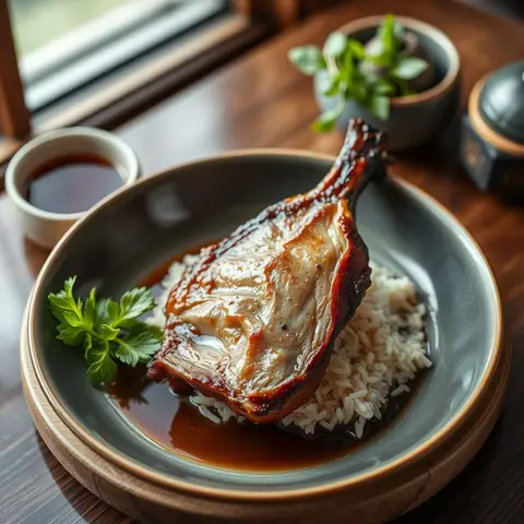 Tea smoked duck. AI-generated photo.