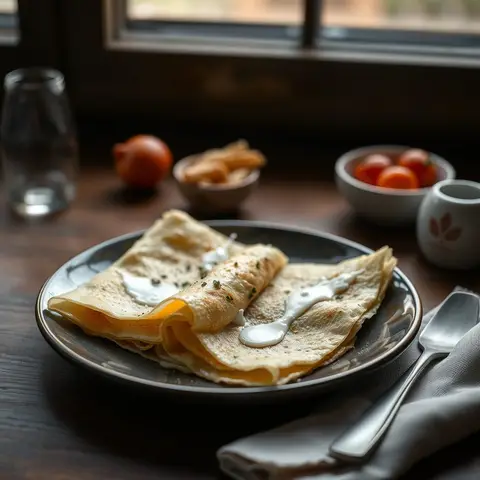 Hortobagyi crepes. AI-generated photo.
