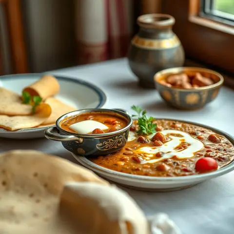 Dal makhani. AI-generated photo.