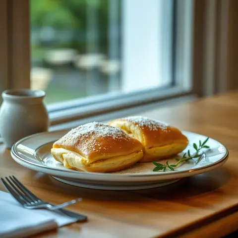 Sfogliatella. AI-generated photo.
