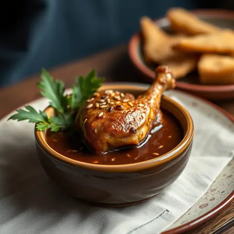 Mole poblano. AI-generated photo.