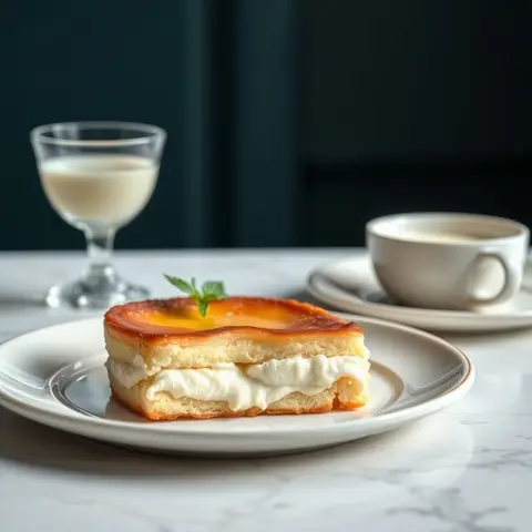 Pastel de nata. AI-generated photo.