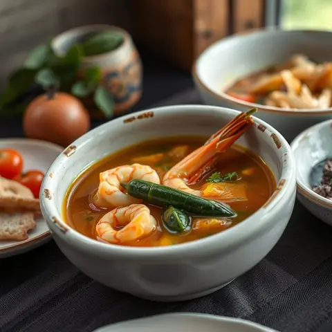 Soupe kandia. AI-generated photo.