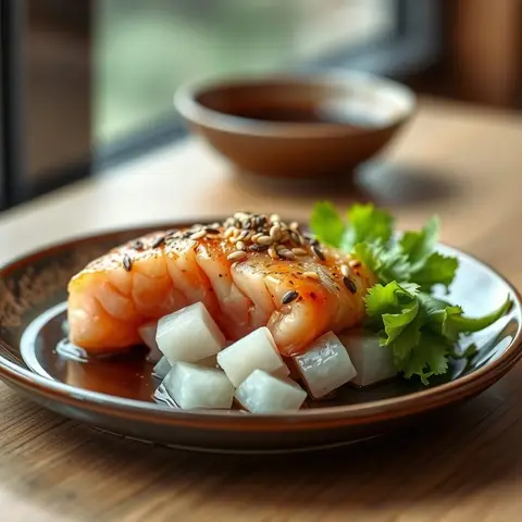 Seared poke. AI-generated photo.
