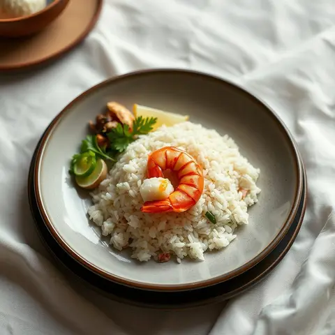 Nasi goreng. AI-generated photo.