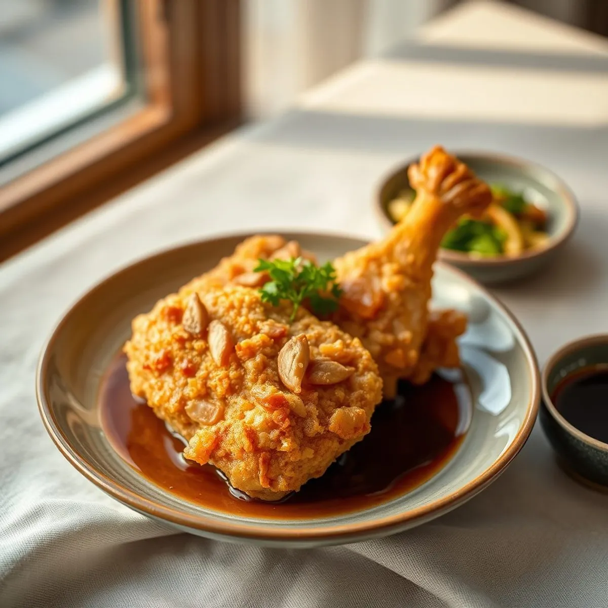AI-generated photo Chicken karaage. AI-generated photo.