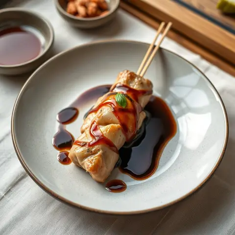 Yakitori. AI-generated photo.