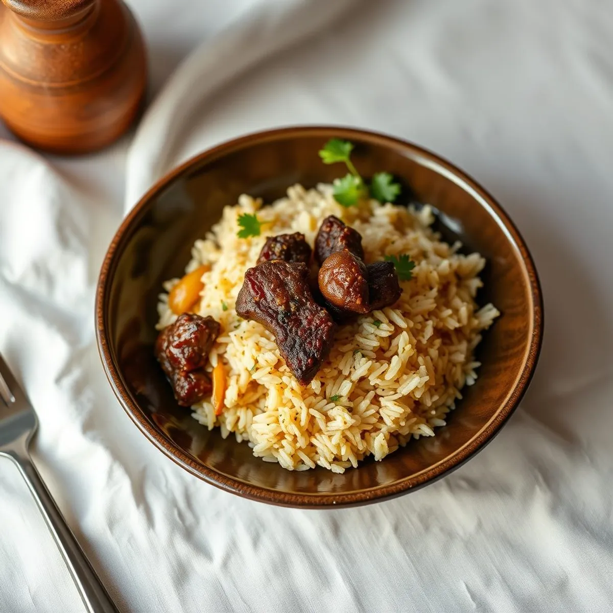 AI-generated photo Pilau. AI-generated photo.