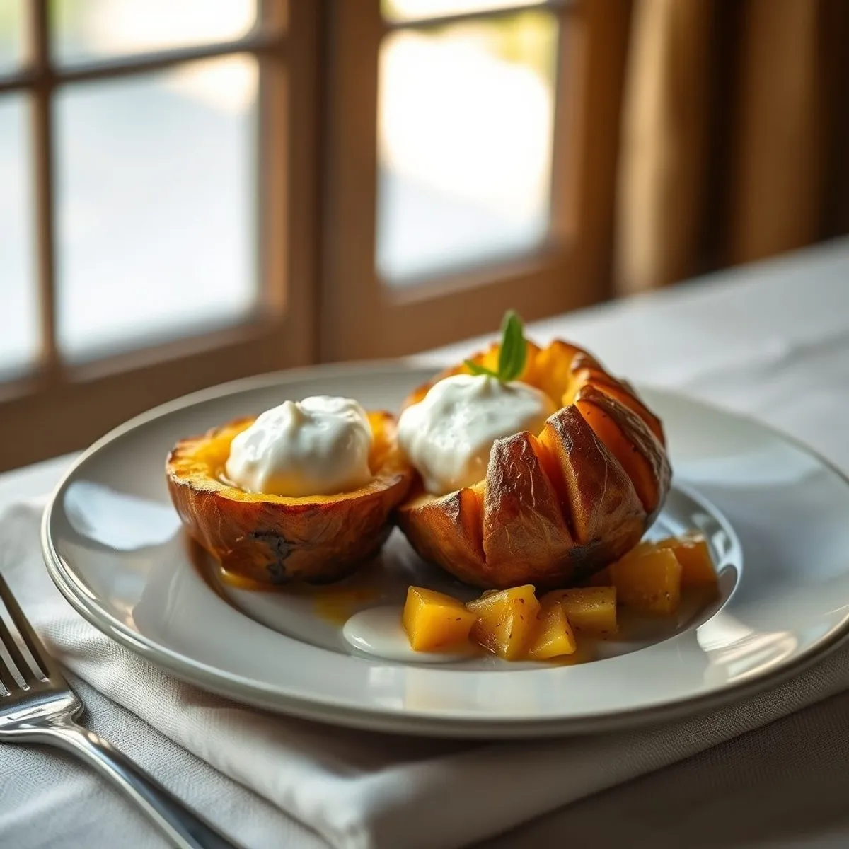 AI-generated photo Baked breadfruit. AI-generated photo.