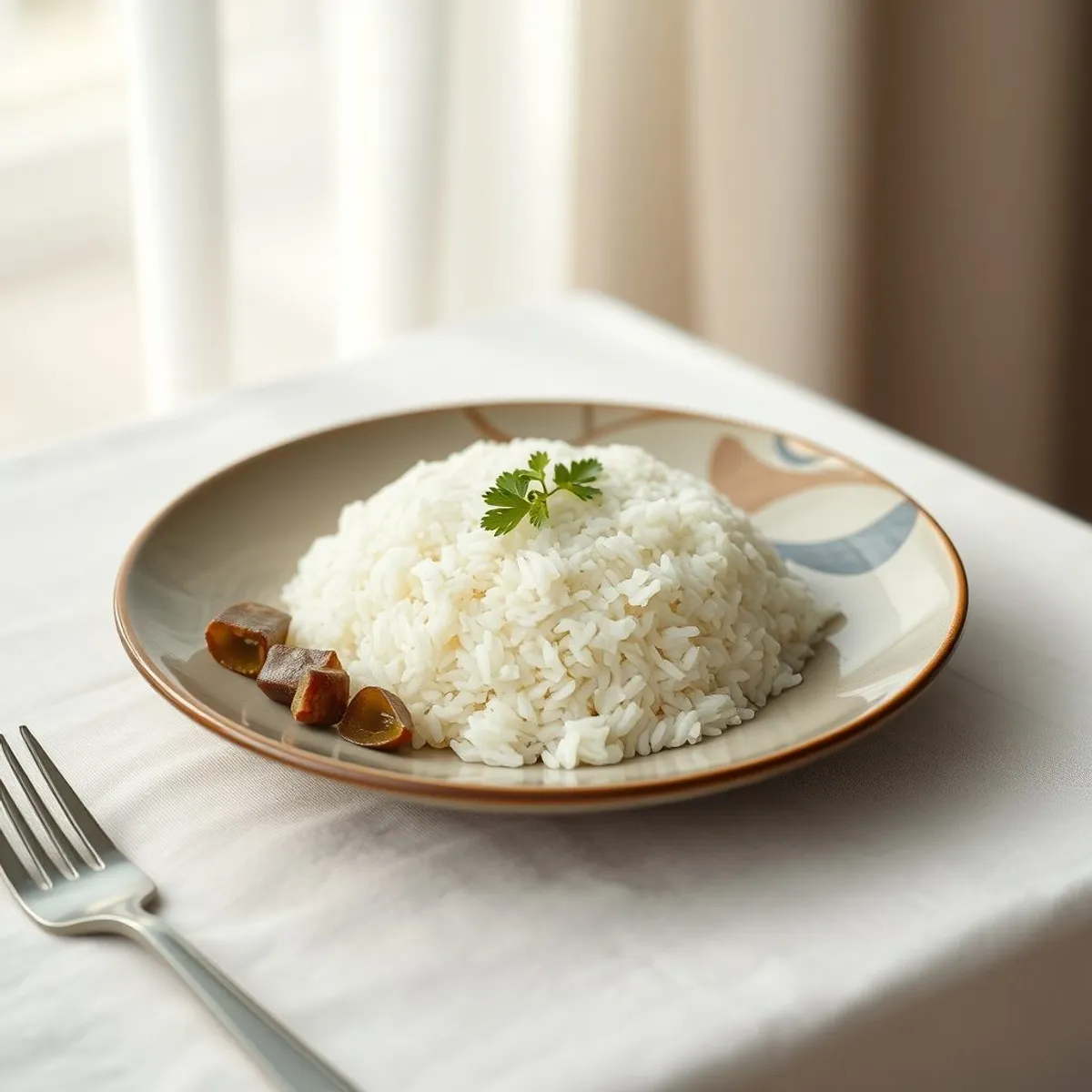 AI-generated photo Coconut rice. AI-generated photo.